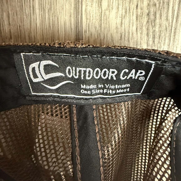 California Waterfowl Trucker Hat Camo Patch Mesh Back Brown White Outdoor Cap 19 - Picture 4 of 4